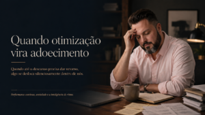 Quando otimização vira uma forma sofisticada de adoecer